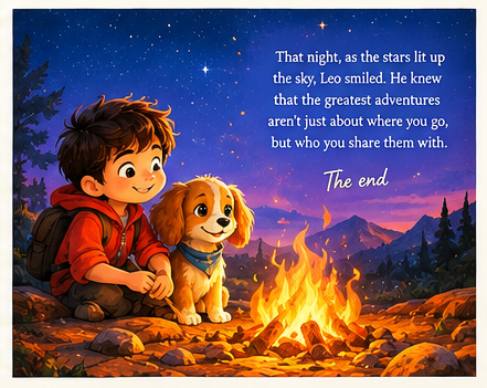 That night — adventures are about who you share them with. The end.